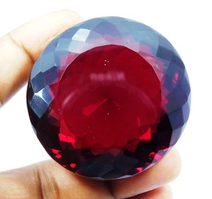 Natural 597.00 Ct Brazilian Red Topaz Round Cut Loose Gemstone Certified - Picture 1 of 6
