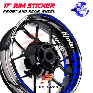 Blue Color GP02 17 inch Rim Stickers For Aprilia FALCO 1000 95-05 01 02 03 04 - Picture 1 of 14