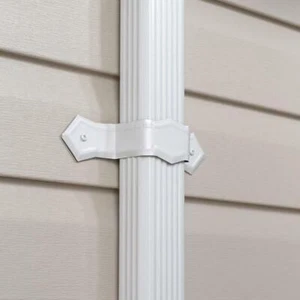 Amerimax 27229 White Aluminum Downspout Hold Down Band - Quantity 100 - Picture 1 of 2