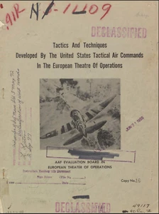 91 Page Army Air Forces AAF Tactics Techniques ETO Tactical Command Report on CD - Picture 1 of 12