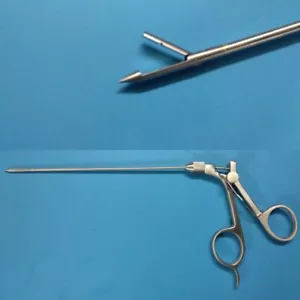 SS Trocar Incision Wound Closure Hernia & Suture Retrieve 2.5mm 17cm Instrument - Picture 1 of 15