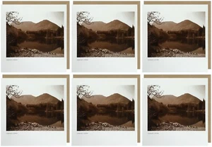 LYRICAL SCOTLAND 15 x 15 cm Glencoe Lochan Escocia Escena Paquete De 6 Tarjetas En Blanco - Imagen 1 de 6