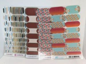Jamberry Nail Wraps Full Sheets - Foxy Fall Lot of 5 - Picture 1 of 3