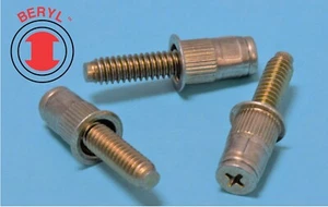 TSBS832-B, tuercas de remache de perno acero Cr6 amarillo zinc - #8-32X1.03" - 20 piezas - Imagen 1 de 1