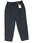 NEW $65 Ichi Striped Pants Women's XL X-LARGE Navy Blue Polyester Tie Bow Waist