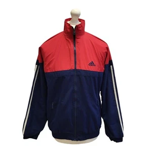 Vintage Adidas 80s Trainingsanzug Trainingsjacke Rot & Blau Sport Herren UK M - Bild 1 von 6