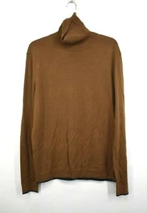 Ted Baker Mens Brown Newtrik Turtleneck Sweater Wool Blend Ribbed Cuffs & Hem 5 - Picture 1 of 8