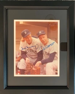 JOE DiMAGGIO & HANK GREENBERG Signed 8X10 Framed Photo - JSA LOA - Picture 1 of 6