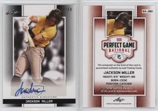 2019 Leaf Perfect Game National Showcase Black /50 Jackson Miller #BA-JM2 Auto