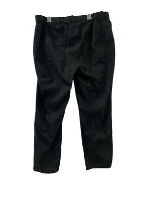 Calça Ulla Popken preta elástica cintura tecido feminina 24 - Imagem 1 de 4