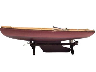 Modelos Auténticos Red America Madera Exhibición Barco Yate Barco ASA067 Envío Rápido Foto 1 de 4