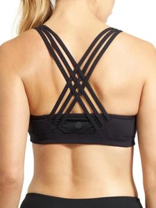 Reggiseno ATHLETA completamente focalizzato, nuovo con etichetta, XXS, nero, studio/barra - Foto 1 di 3