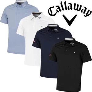 CALLAWAY MENS SWINGTECH CHEV ODYSSEY MOISTURE WICKING STRETCH GOLF POLO SHIRT - Picture 1 of 5