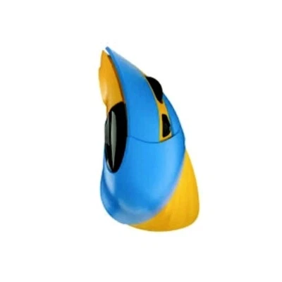 DAREU LM138G - Vertical 3-Speed Ergonomic Wireless Optical Mouse - Blue / Yellow - Image 1 of 2