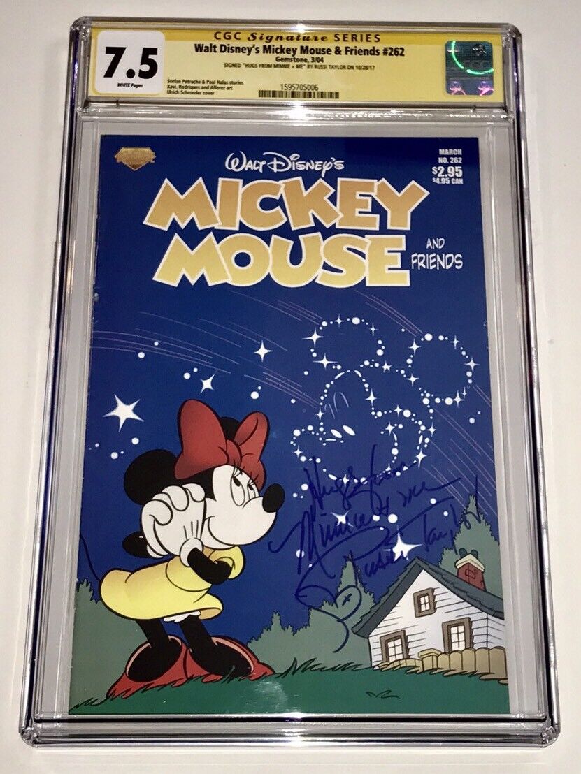 MICKEY MOUSE AND FRIENDS #262 Signed Comic RUSSI TAYLOR Autograph CGC  Slabbed | eBay