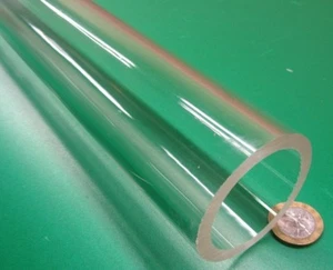Acrylrohr klar extrudiert 2,25" Außendurchmesser x 1,750" Innendurchmesser x 0,250" Wand x 72" Länge *T - Bild 1 von 12