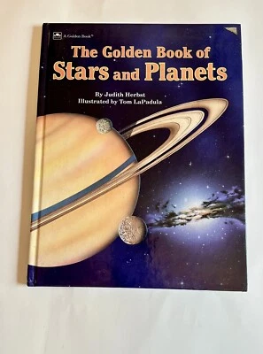 The Golden Book of Stars and Planets by Judith Herbst 1988 Hard cover -USED GOOD - Image 1 of 4