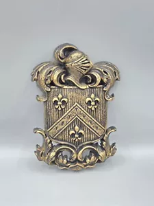 Vintage Wurzelholz 3D Schild Wappen Wappen Plakette Wandbild hängend - Bild 1 von 5