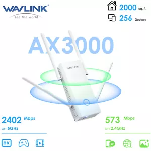 2025 New WiFi Amplifier WAVLINK AX3000 Dual Band Wi-Fi 6 Repeater/AP/Router - Picture 1 of 14