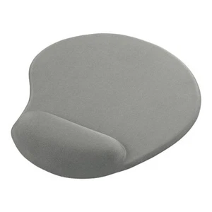 iBUFFALO mouse pad wrist rest-integrated foam type gray BSPD11GY From Japan - Afbeelding 1 van 1