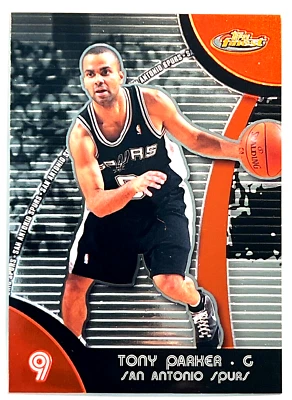 2007-08 Topps Finest Basketball #9 Tony Parker San Antonio Spurs - Image 1 of 2