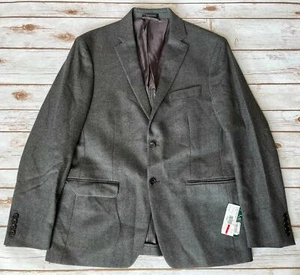 LAUREN RALPH LAUREN 100% WOOL SOLID TEXTURE SPORT JACKET GRAY MENS 50R NEW $350 - Picture 1 of 5