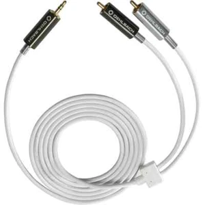 Oehlbach MP3! 5 Meter Mobiles Audiokabel, 3,5 mm Klinke auf Cinch Weiß - Bild 1 von 1