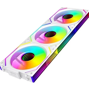 120mm ARGB PWM Lüfter Weiß Triple Pack CPU Gehäuse Kühler Luftkühlung - Bild 1 von 9