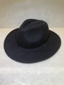 Cappello Fedora H&M Diviso Nero Lana Taglia S - Foto 1 di 10