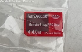 SanDisk Sony PlayStation Portable PSP 4GB Memory Stick Duo - Tested (#N9D3ZG)
