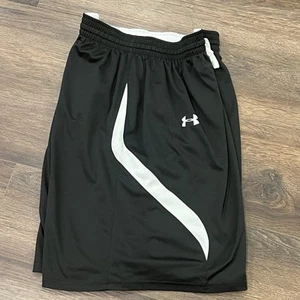 Men's UNDER ARMOUR Clutch Reversible Basketball Shorts Black/White: Large - Picture 1 of 10