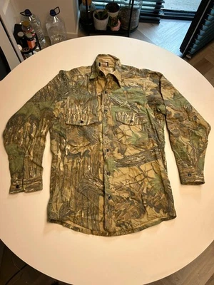 RealTree Camo Heavyweight Woven Cotton Utility Pocket Shirt Overshirt Hunting - Image 1 of 4