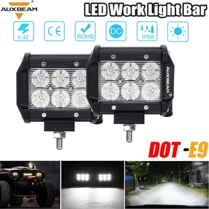 AUXBEAM 4" LED Work Light Bar Flood for Offroad Truck Driving Fog Lamp ATV SUV - Picture 1 of 11