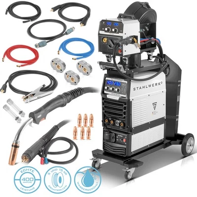 STAHLWERK Schweißgerät MIG MAG 400 A Inverter wassergekühlt Puls MMA Lift TIG