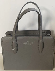 Kate Spade Hare Grey medium zip satchel Rowe - Picture 1 of 17