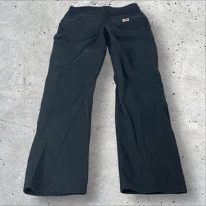Carhartt Mens 30x32 Black Double Knee Pants Distressed Grunge 103334 Skate  F192 - Picture 1 of 13