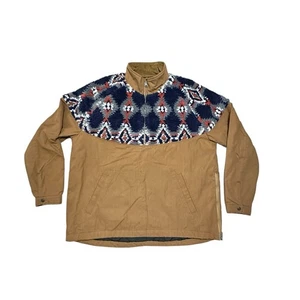 Lucky Brand NEW Men’s Faux Shearling Mix Anorak XL In Khaki Multicolor Outdoor - Picture 1 of 14