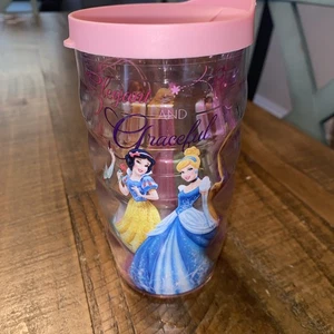 Bicchiere Disney Princess elegante e grazioso Tervis 10 oz con coperchio rosa - Foto 1 di 8