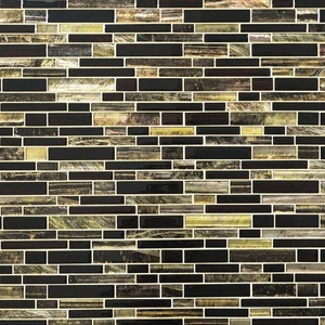 MSI Artista Interlocking Glass Mosaic Tile, 11.81 in. x 11.81 in. Mesh-Mounte... - Picture 1 of 8