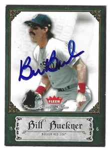 Signed 2006 Fleer Greats of the Game #5 BILL BUCKNER Boston Red Sox card w/ COA - Picture 1 of 1
