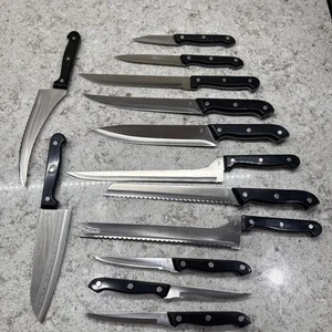 Stainless Steel Kitchen Knife Set 13 Pieces 5”-10” Blades Unbranded-New - Picture 1 of 6