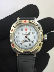 🔔🔔🔔 New Vintage Soviet NAVY U-boat diver military watch VOSTOK Amphibian - Picture 1 of 18