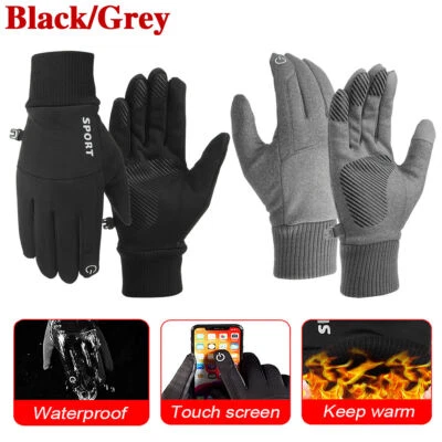 2x Electric Winter Warming Gloves Windproof with Touch Operation - Image 1 of 4