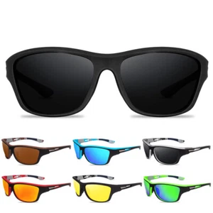 Wrap Around Polarized Sunglasses for Men Women UV400 Cycling Sports Sun Glasses - Picture 1 of 20