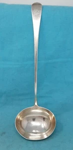 Sterling Schöpfkelle, Christopher & Thomas Barker, London 1804, 13 1/4" 168 gm - Bild 1 von 7