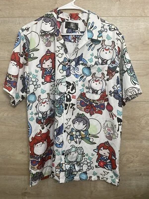 Camisa Blanca NaNa Vintage Collection Para Hombre XL Con Botones Anime Manga Estampado Foto 1 de 4