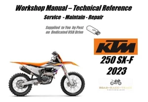 KTM 250SX-F 250 SX-F Manuale Officina Riparazione Servizio USB 2023 - Foto 1 di 11