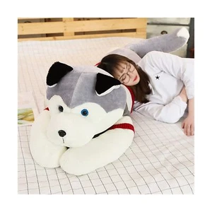 Nice Giant Dog Plush Toy Soft Stuffed Husky Long Pillow Cartoon Animal Doll S... - Picture 1 of 8