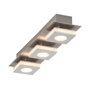 Brilliant LED Deckenleuchte Transit Aluminium silber 3 x 4W 960lm warmweiß 3000K - Bild 1 von 2