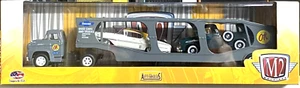 M2 Machines Auto-Haulers 1958 Chevrolet LCF & '58 Impala & Apache Step Side S16 - Picture 1 of 2